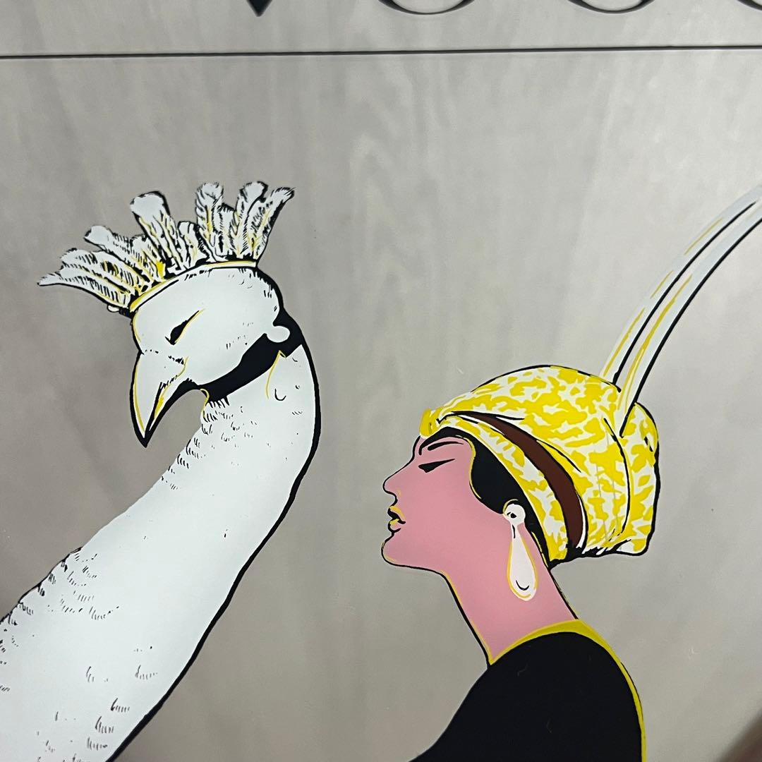 希少 レア 54×74 ヴォーグ パブミラー アンティーク 鏡 インテリア 壁掛