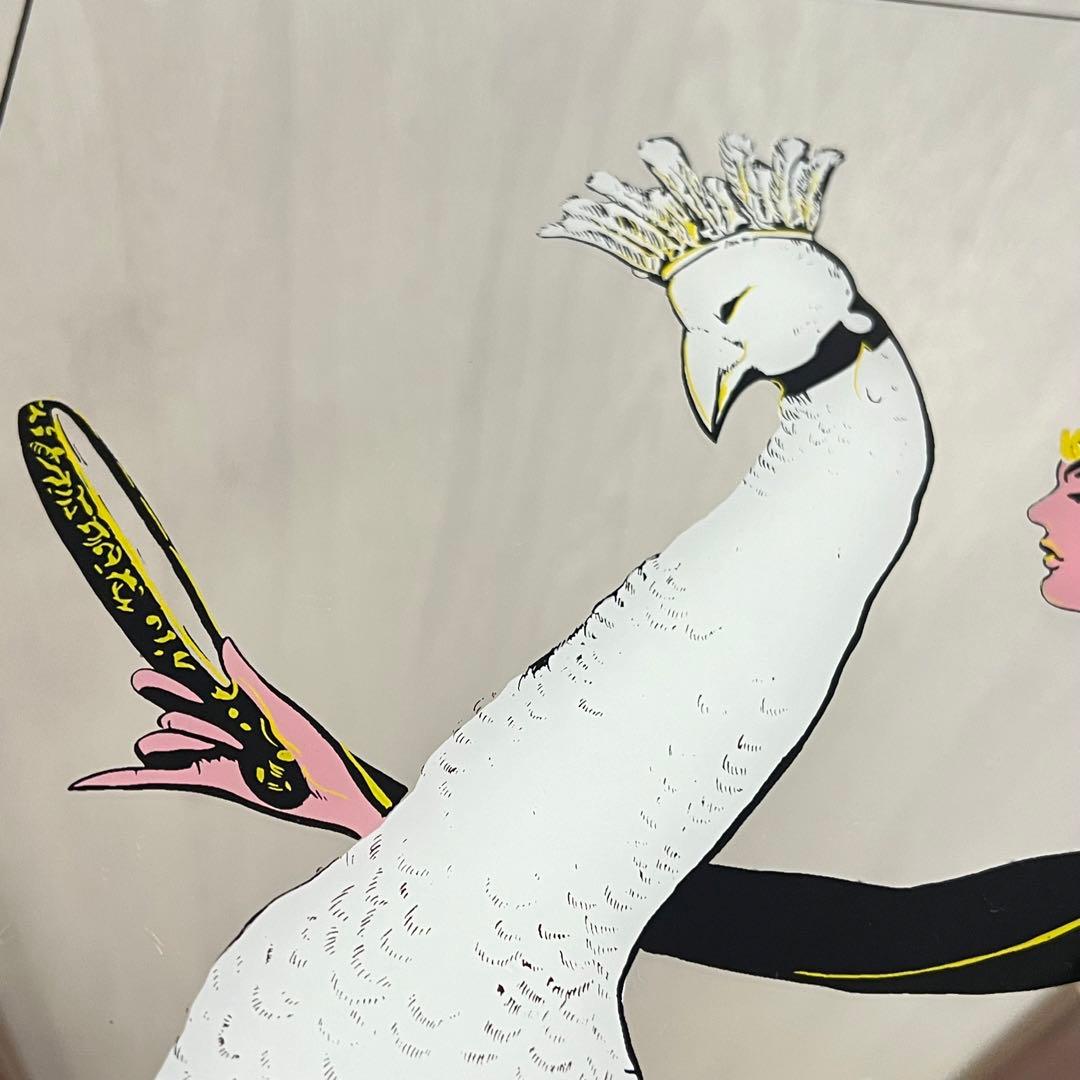 希少 レア 54×74 ヴォーグ パブミラー アンティーク 鏡 インテリア 壁掛