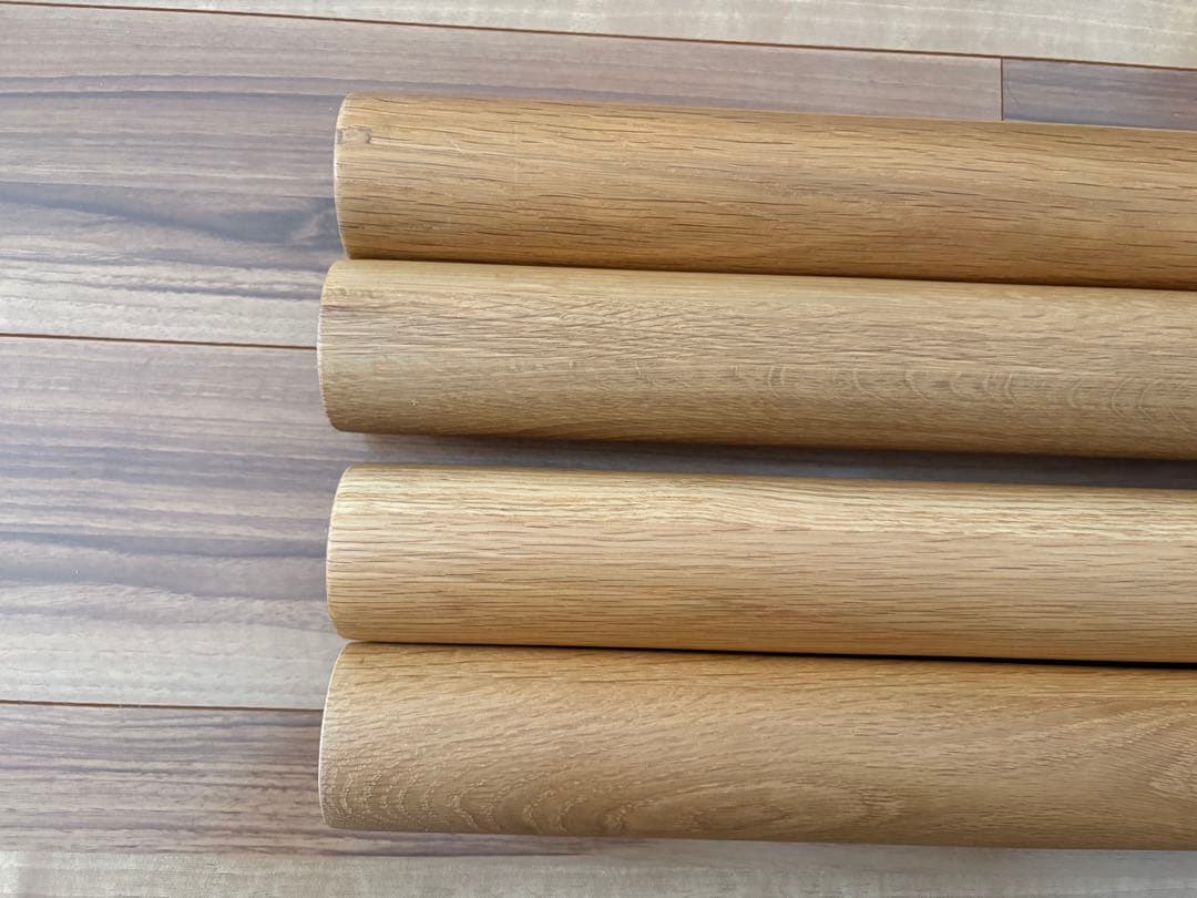 無印良品　木製テーブル脚４本組　オーク材　高さ７２ｃｍ用