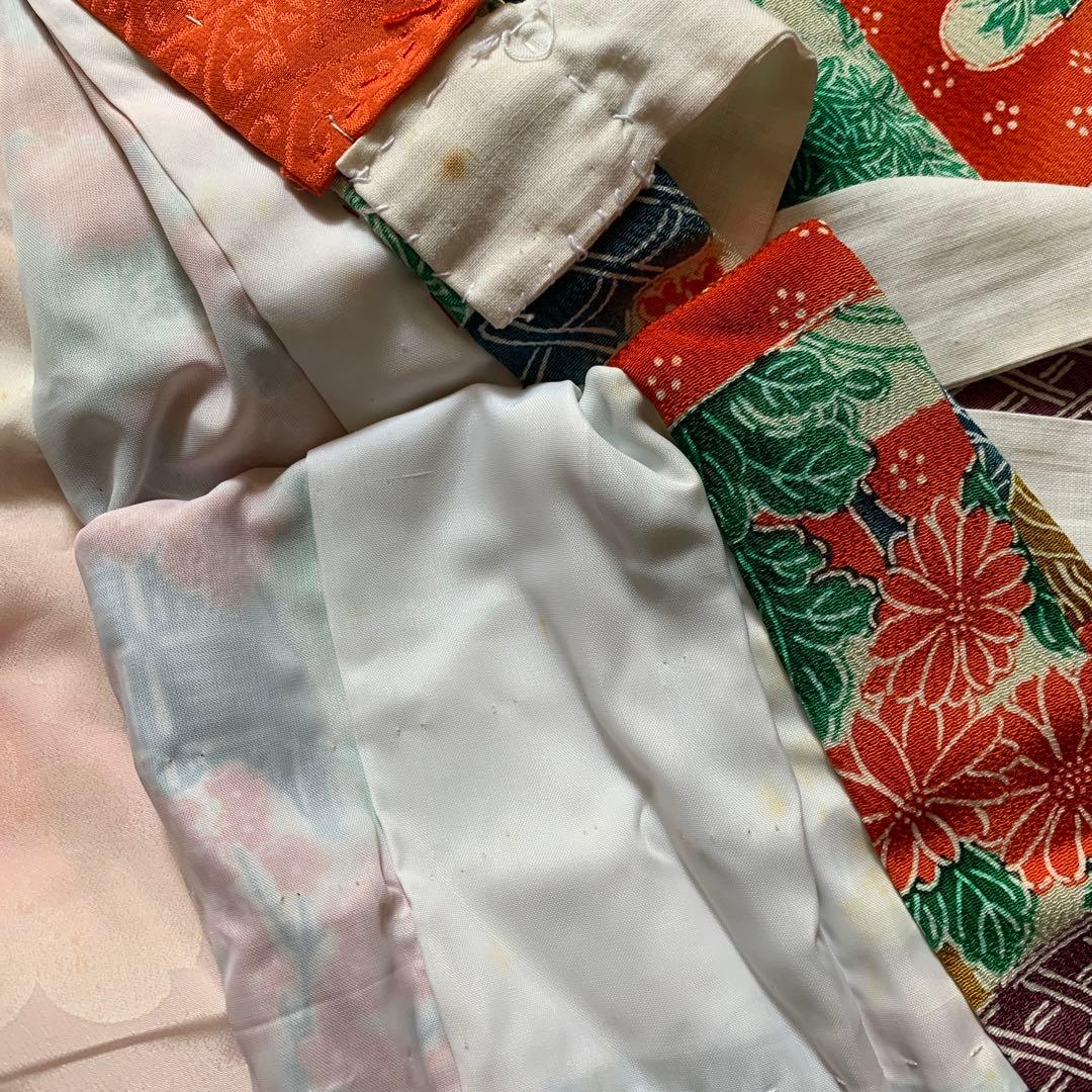 セット売り　着物　帯　七五三　7歳　日舞　昭和レトロ　アンティーク着物