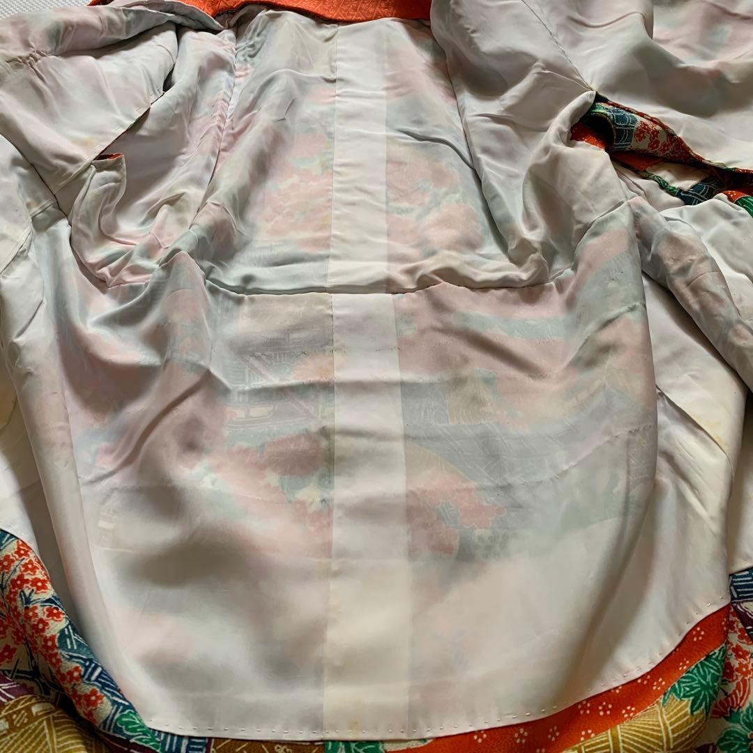 セット売り　着物　帯　七五三　7歳　日舞　昭和レトロ　アンティーク着物