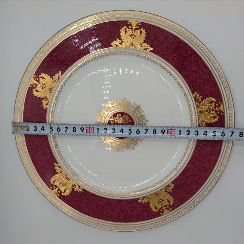 【最高級】ウェッジウッド　コロンビア パウダールビー　27cmプレート２枚セット