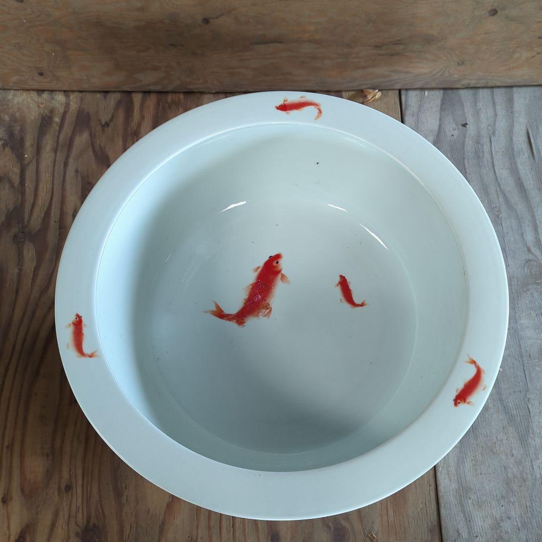 台付　 睡蓮鉢　鯉模様　ほか