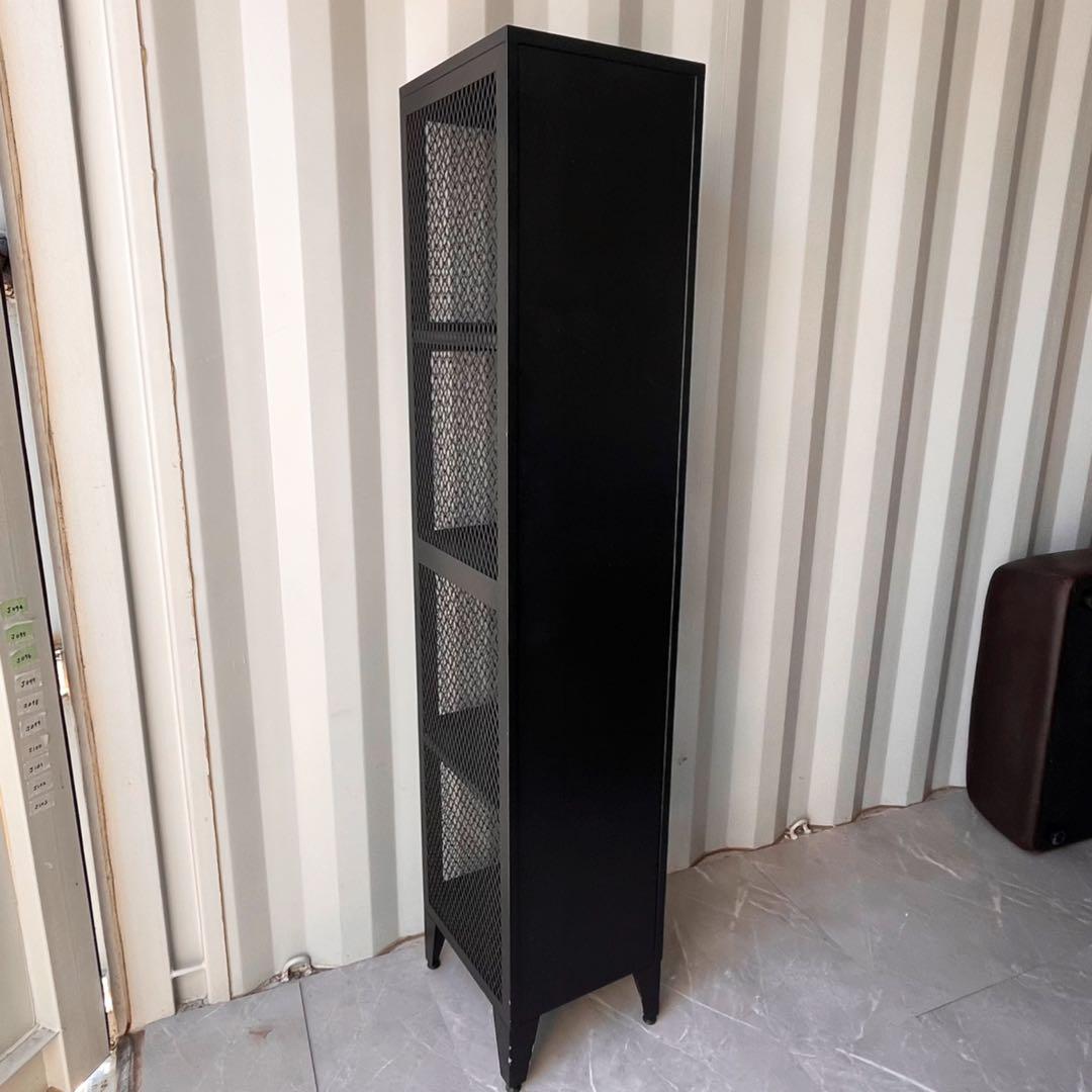 取付無料！ジャーナルスタンダードファニチャー ブラックスチール4段ロッカー