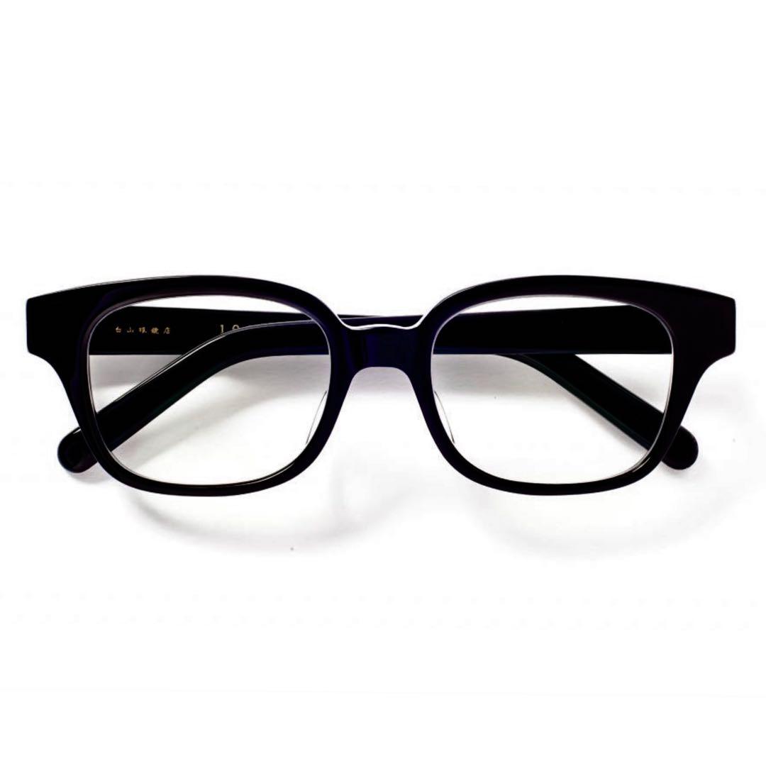 白山眼鏡店 メガネ 1988 TOSS 黒 (度無しレンズ) - メルカリ