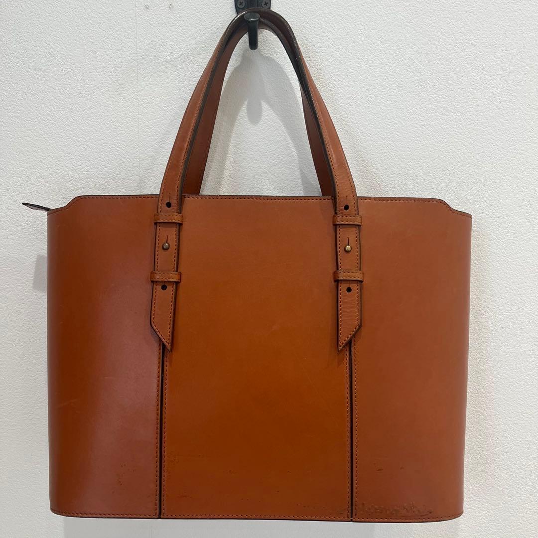 天皇御用達 ソメス サドル SOMES ビジネスバッグ本革ブラウンA4 自立