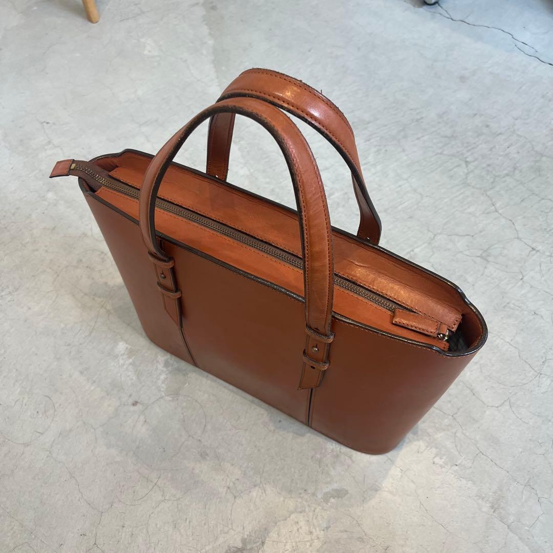 天皇御用達 ソメス サドル SOMES ビジネスバッグ本革ブラウンA4 自立