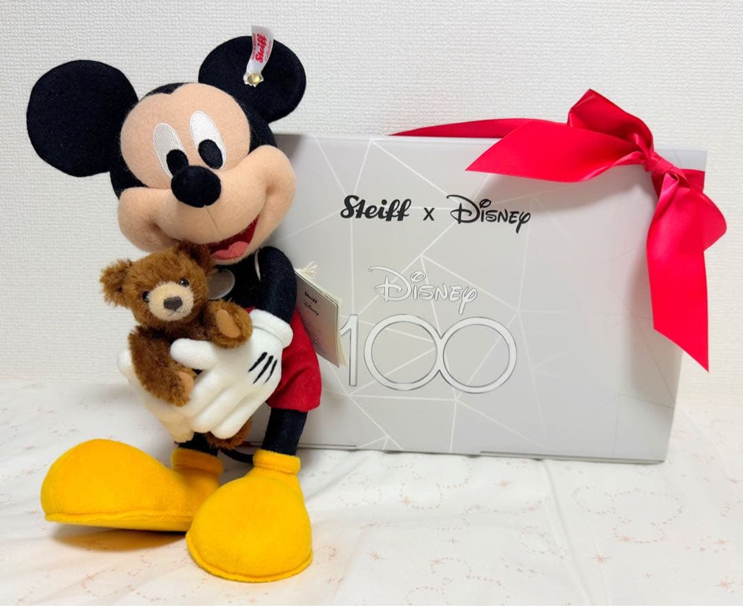 ディズニー100 シュタイフ ミッキー ぬいぐるみ 世界限定