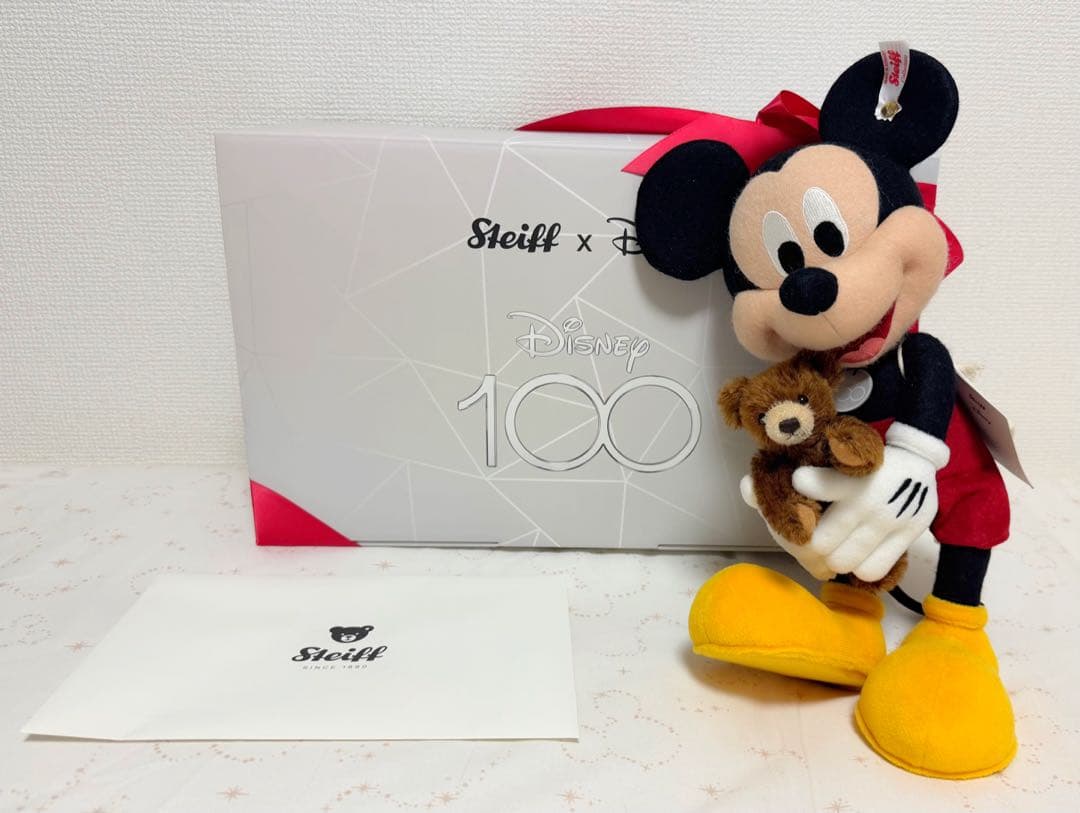 ディズニー100 シュタイフ ミッキー ぬいぐるみ 世界限定