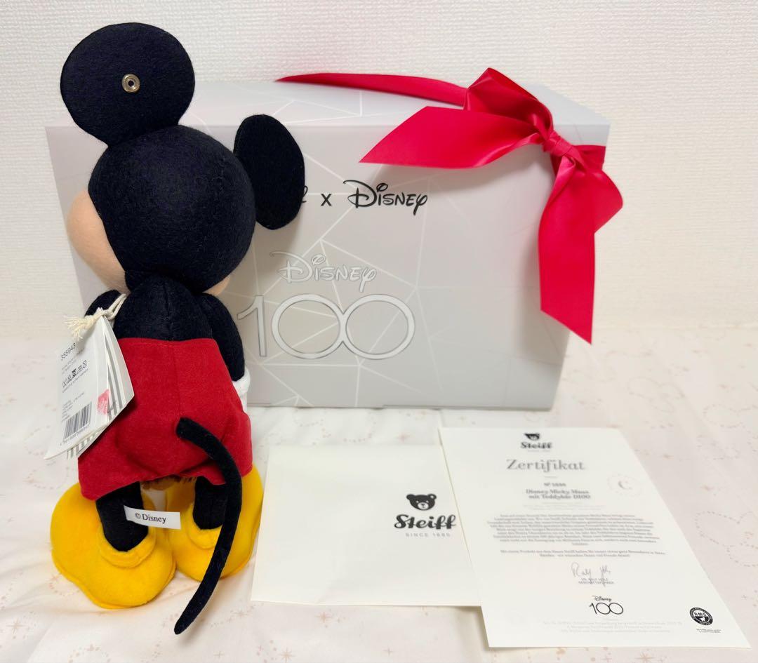 ディズニー100 シュタイフ ミッキー ぬいぐるみ 世界限定