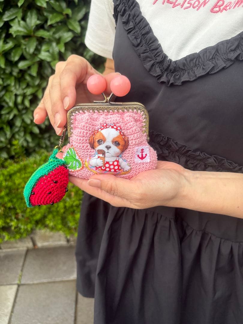 ♡ハンドメイド♡レース編み♡コヤンイサムチョン/がま口♡*四角型