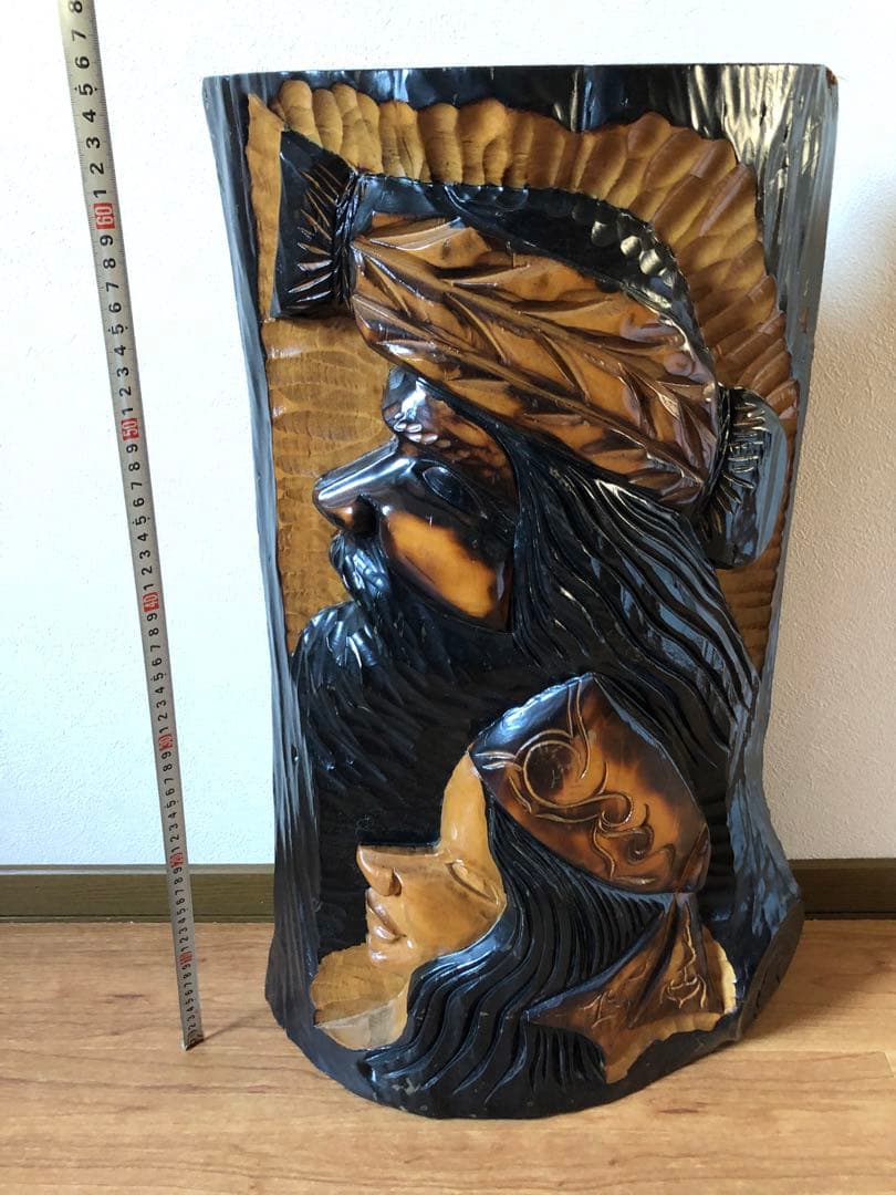 木彫り　アイヌ