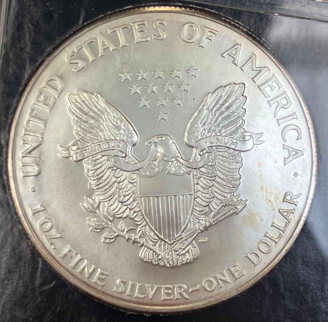 アメリカンイーグル銀貨 1ドル　1999年　トーンあり
