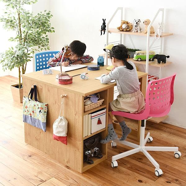 開店記念セール！！ コンパクトなツインデスク　ラックタイプ