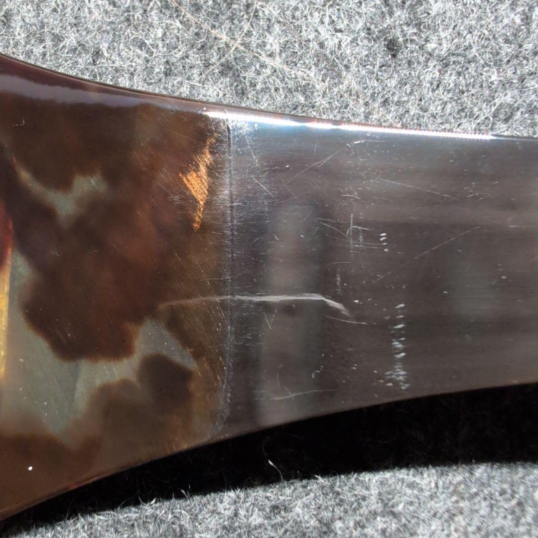 津軽三味線撥（バチ） 鼈甲張り合わせ　プラ台