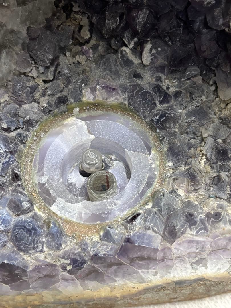 引き取り限定(大阪市)アメジストドーム置物