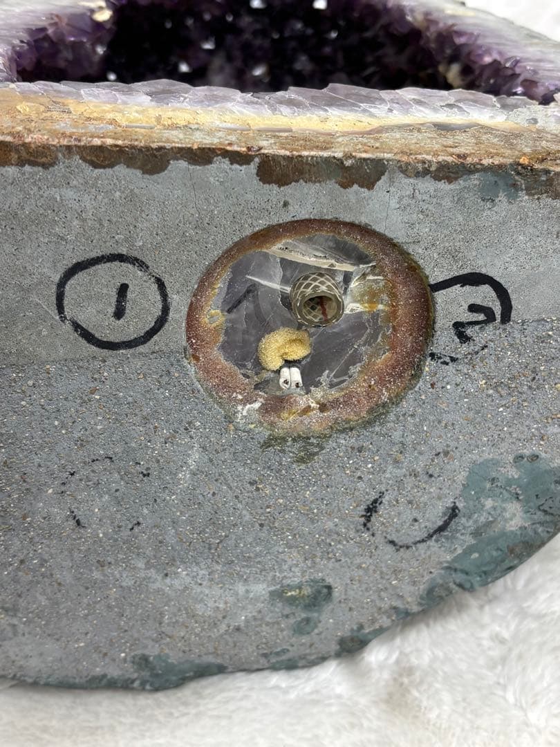 引き取り限定(大阪市)アメジストドーム置物