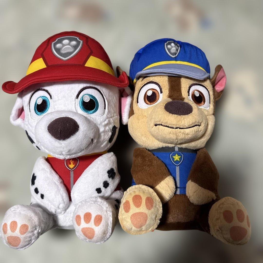 パウパトロール マーシャル & チェイス ぬいぐるみ 約30cm - メルカリ