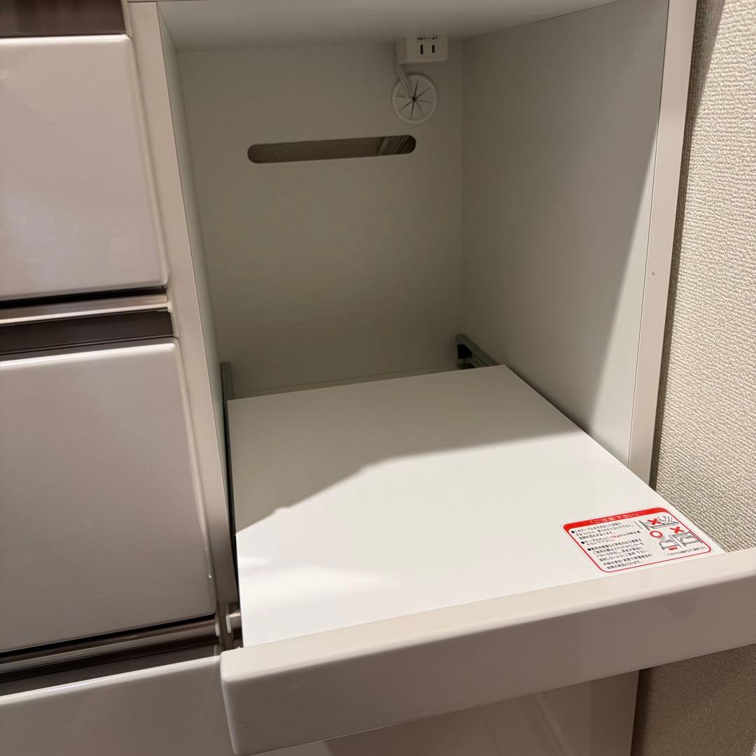 ニトリ キッチンボード キッチンカウンター アルミナ 幅100cm ホワイト