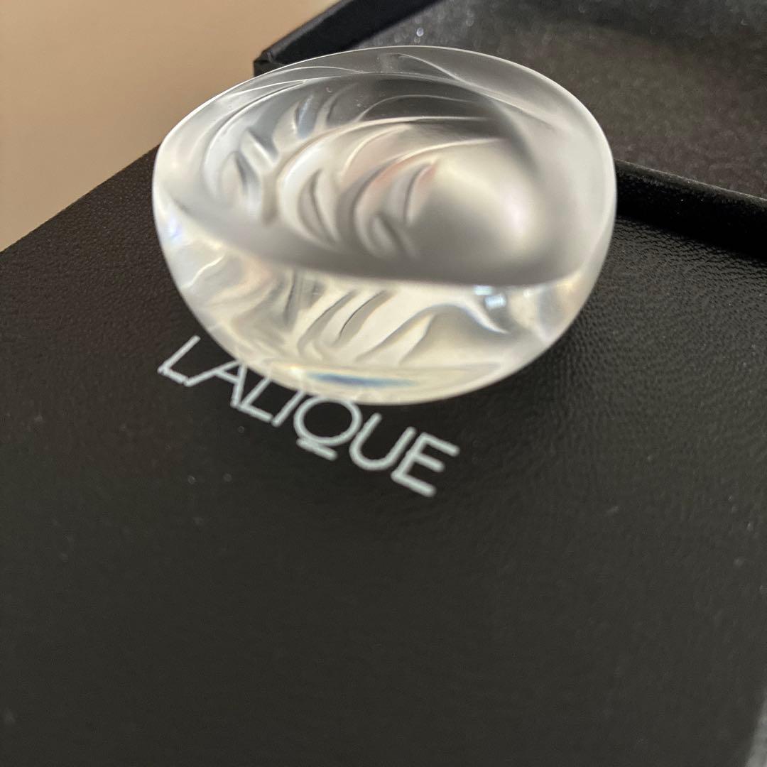 【新品未使用】LALIQUE ラリック　クリスタル 箸置 2個セット　クリスマス