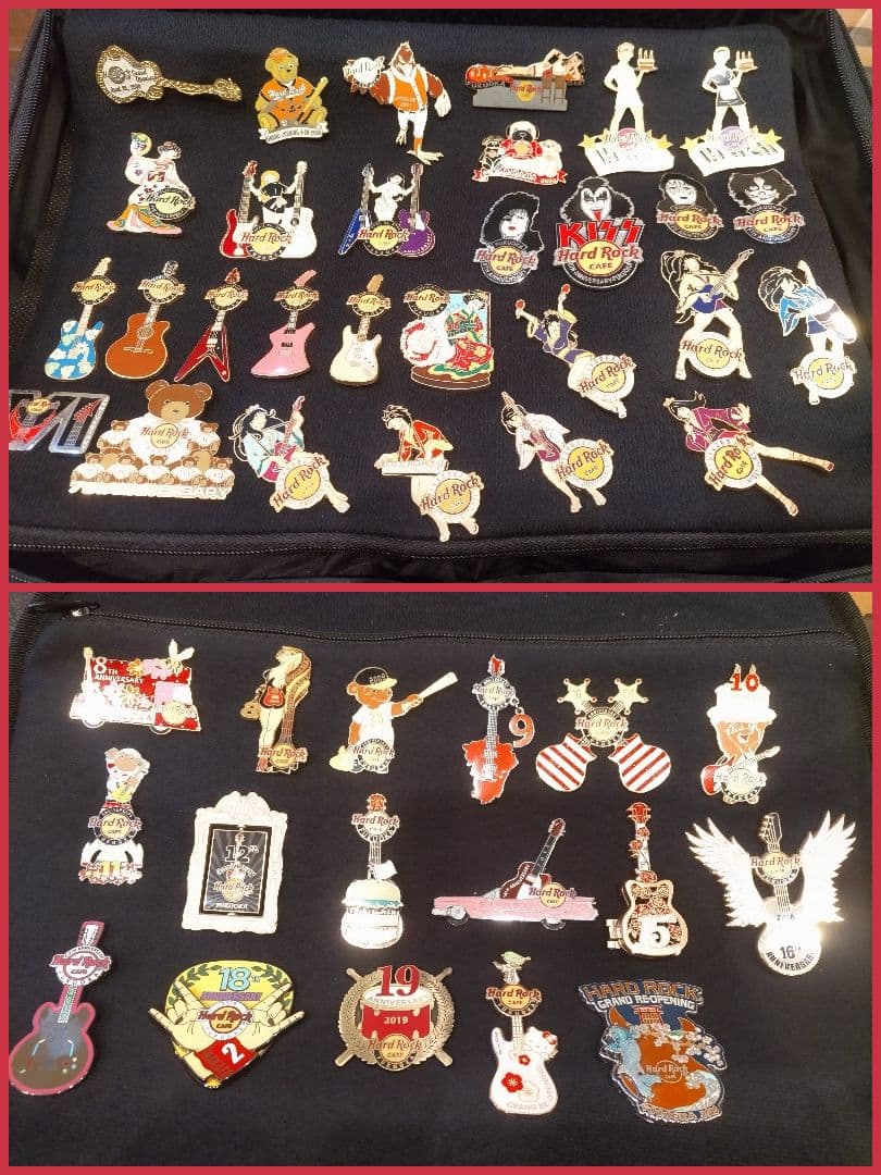 ハードロックカフェ福岡 アニバーサリー ピンバッジ 46個セット OS他