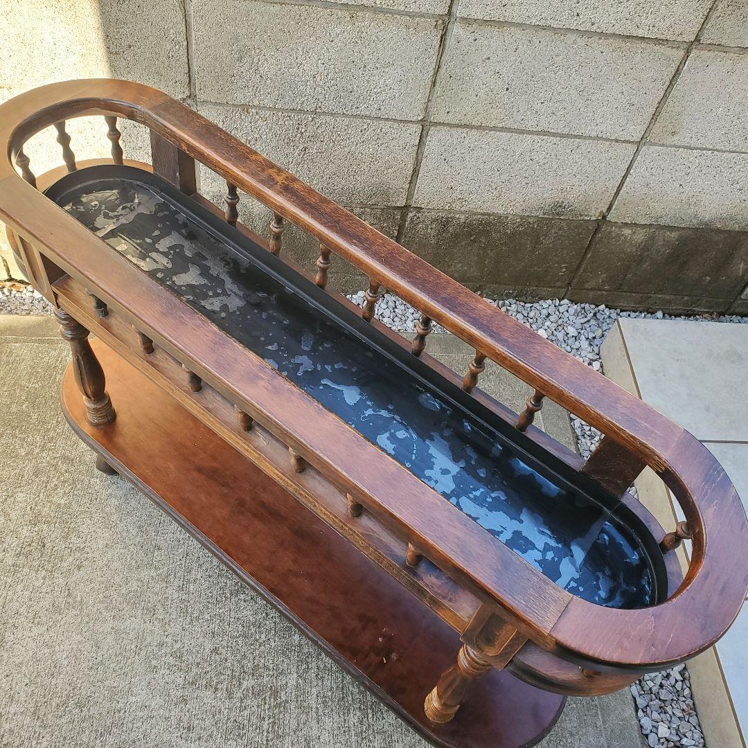 Demain ドマン イタリー 木製プランター ワゴン 木製 フラワーベース