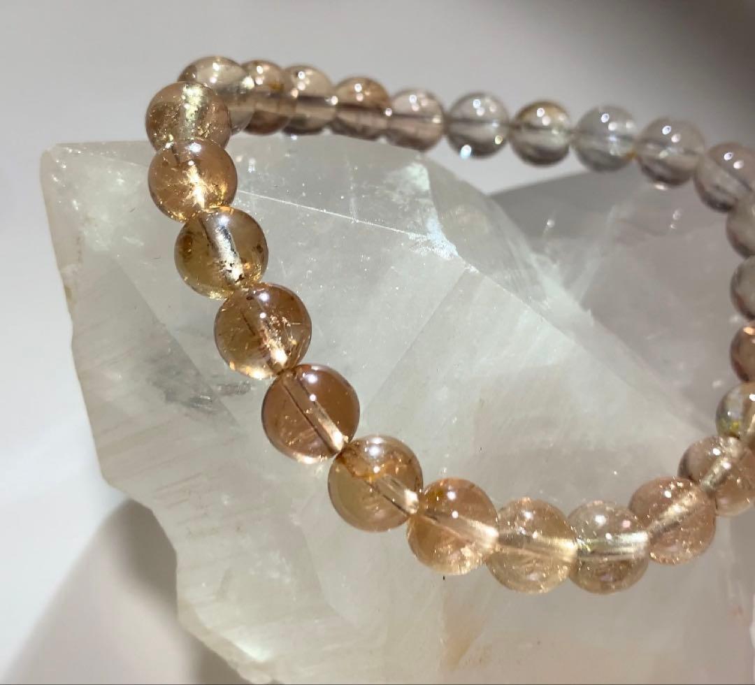 ⭐️Kちゃん様⭐️ 繋がり強化のエネルギー❣️希少石　シャンパントパーズ　ブレスレット