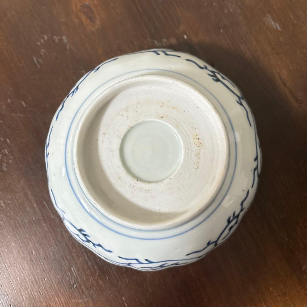 古伊万里 染付なます皿 5枚 膾皿 唐草 アンティーク 古道具 白洲正子