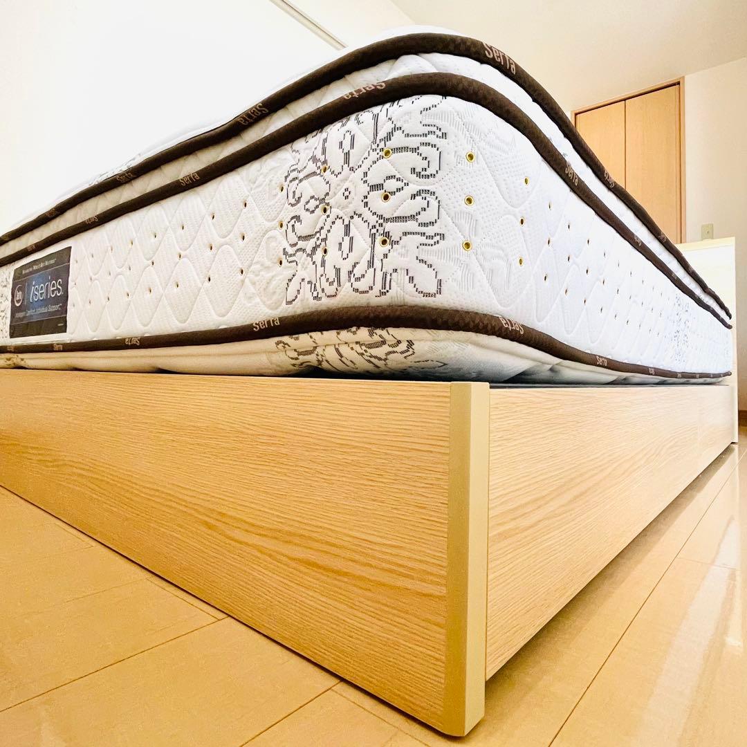 【美品】Serta サータ　マットレス　クイーン　Q2サイズ