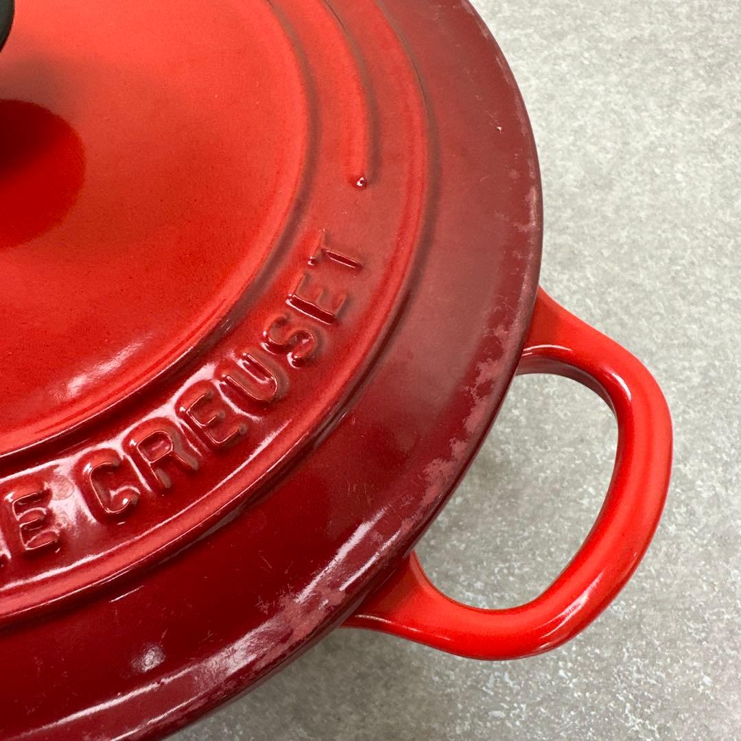 LE CREUSET ルクルーゼ ココット ロンド チェリーレッド 22cm