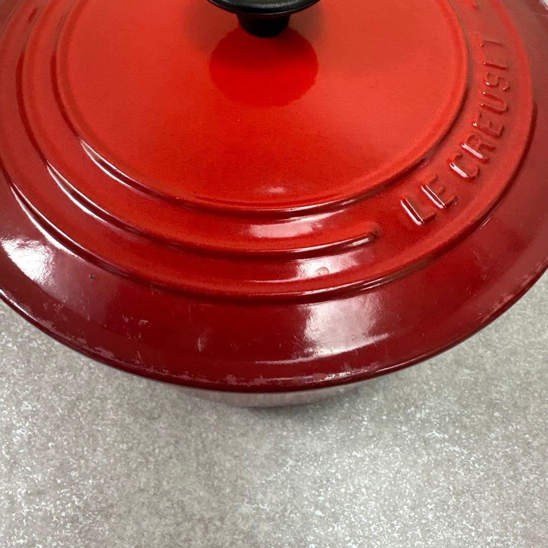 LE CREUSET ルクルーゼ ココット ロンド チェリーレッド 22cm