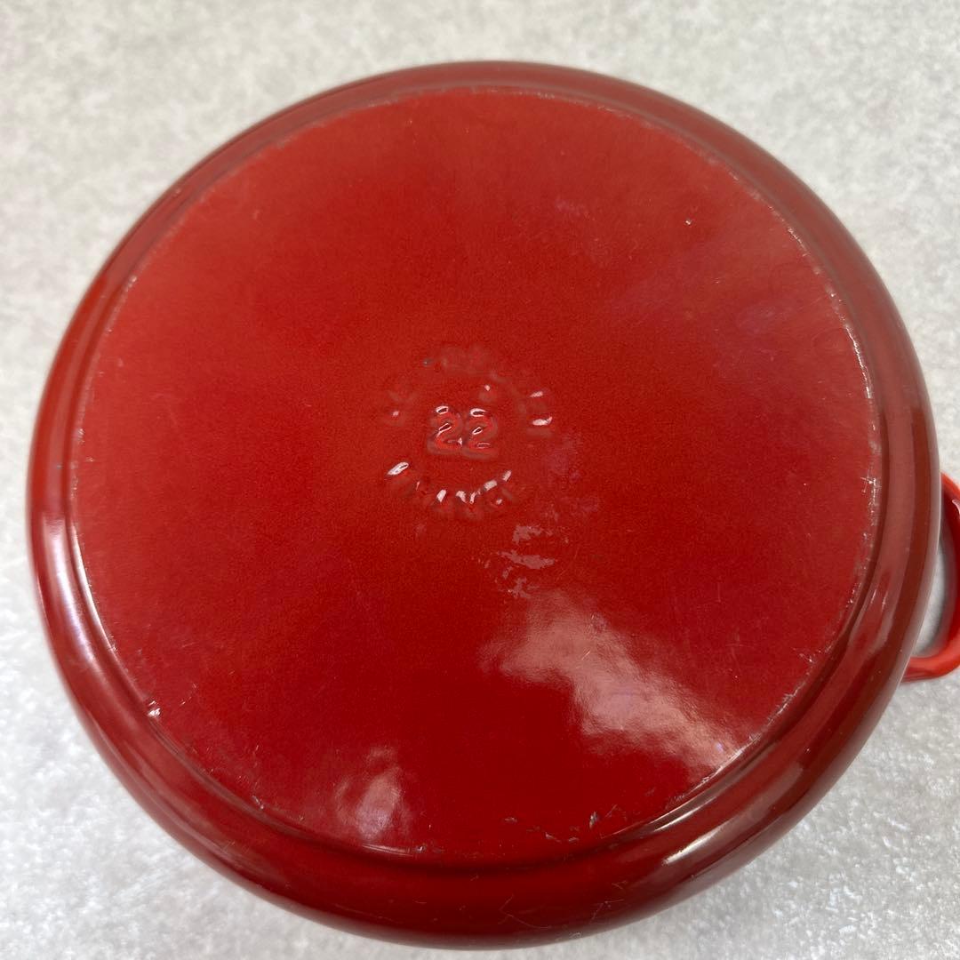 LE CREUSET ルクルーゼ ココット ロンド チェリーレッド 22cm