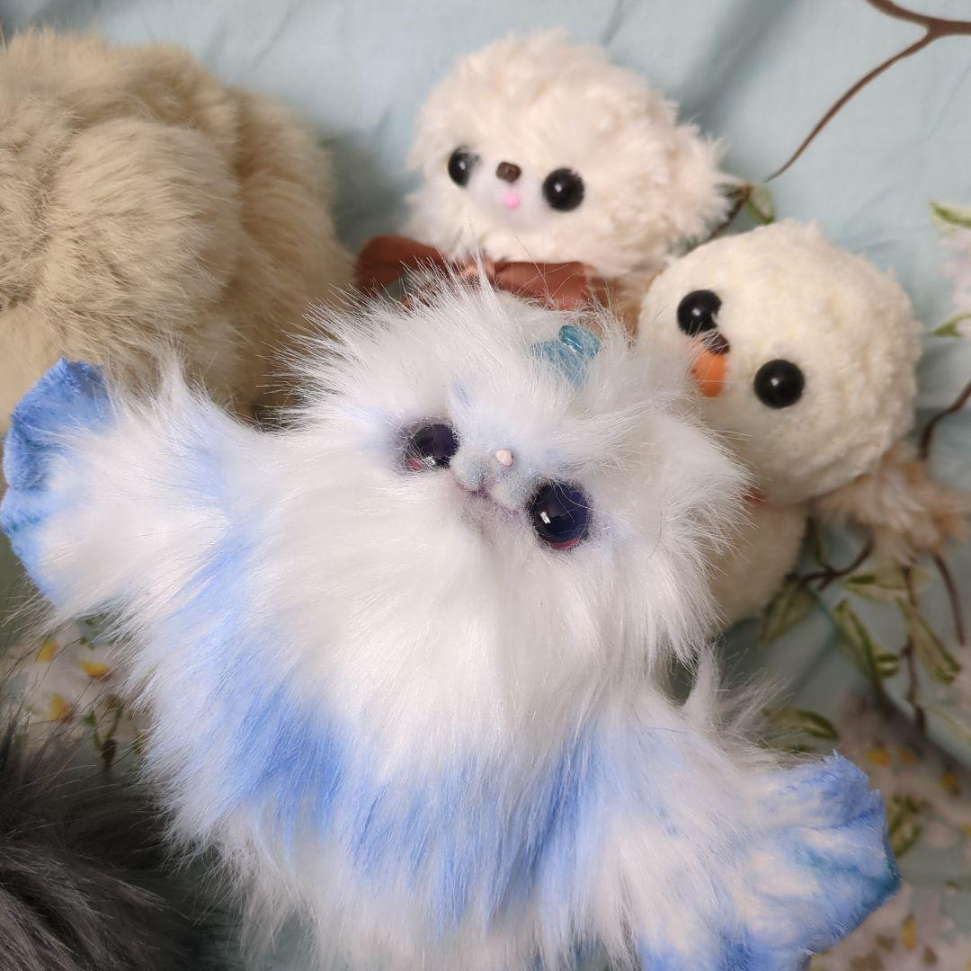 たぬき ホワイトタイガー アザラシ アートドール 作家 ハンドメイド