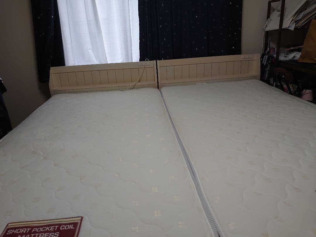 シングルベッド、マットレス