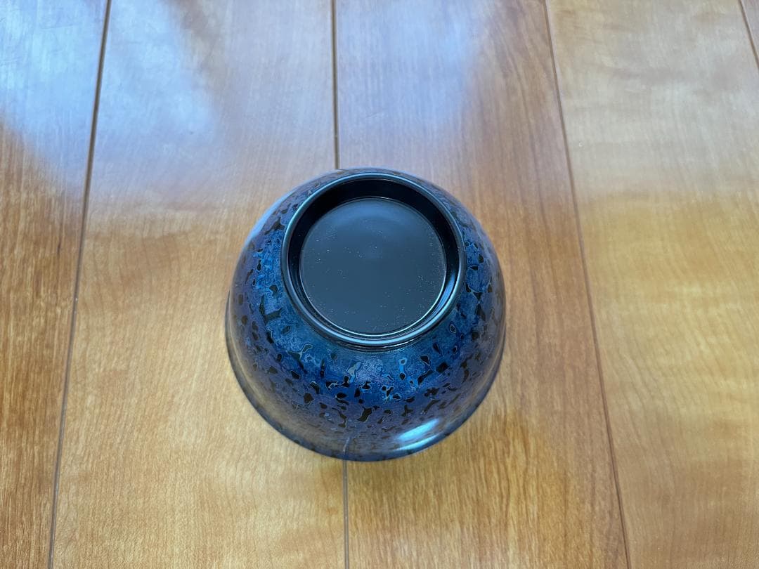 希少・新品未使用】津軽塗 お椀 箱付き ロイヤルブルー 変わり塗り