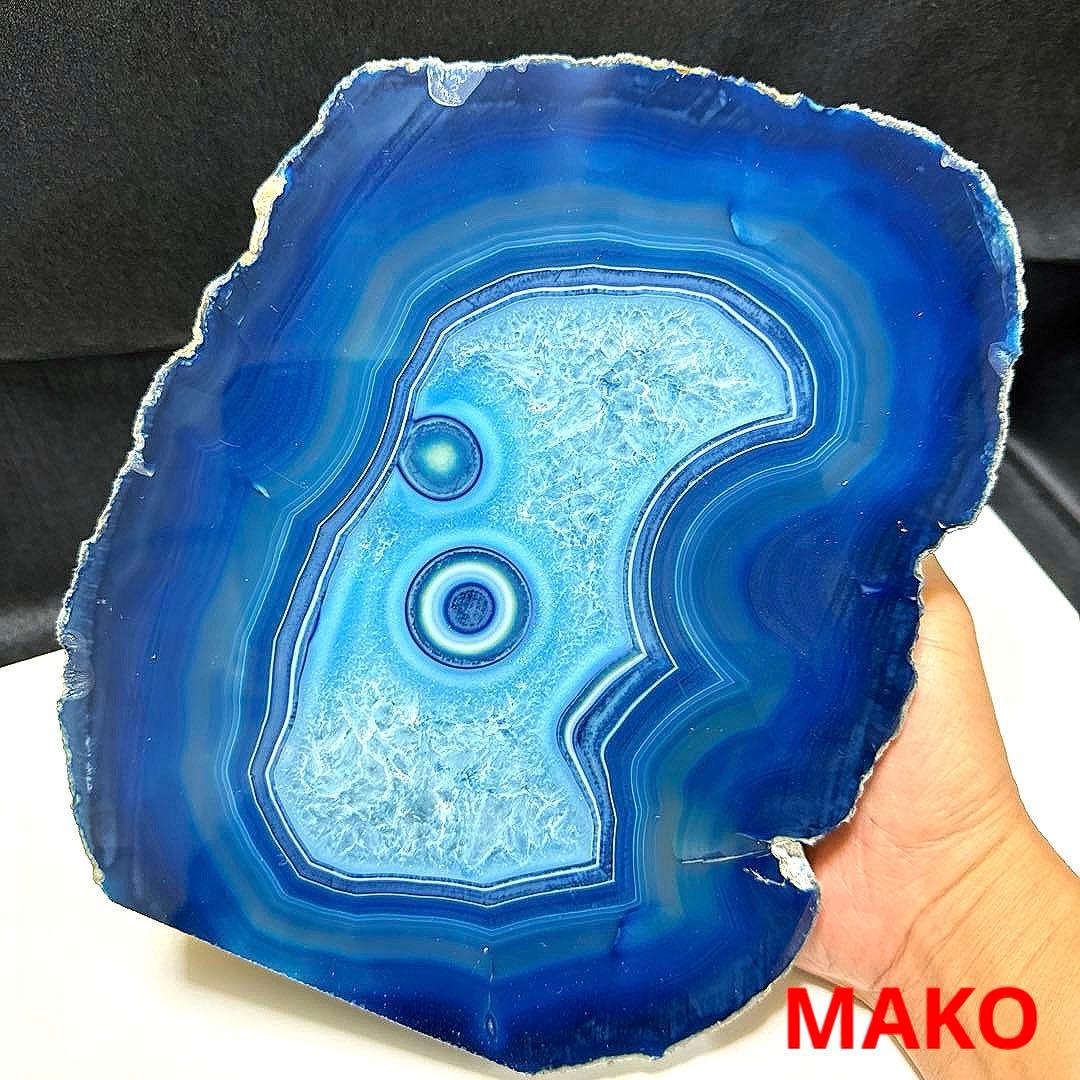 M1821☆ブルー瑪瑙原石5.0Kg☆天然石　原石☆N51010