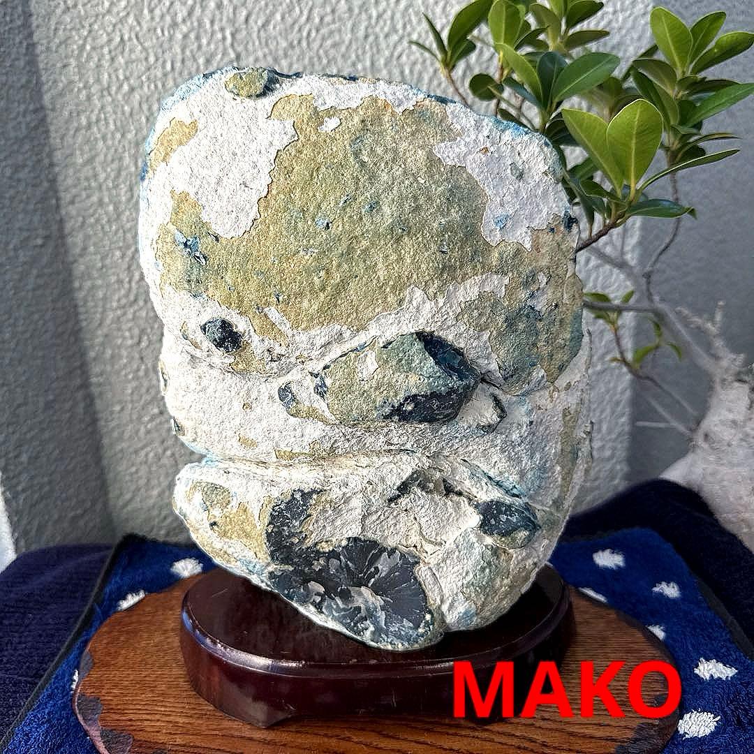 M1821☆ブルー瑪瑙原石5.0Kg☆天然石　原石☆N51010