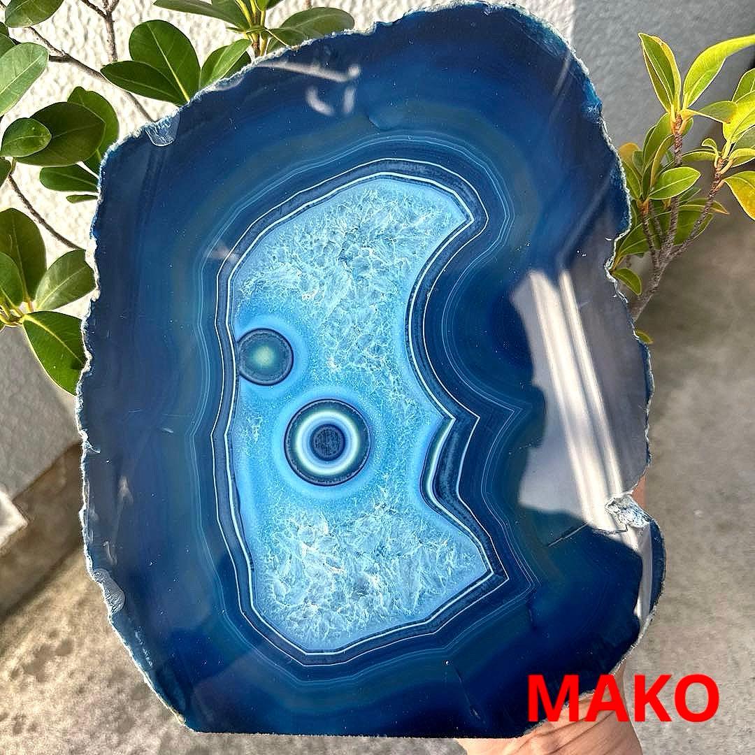 M1821☆ブルー瑪瑙原石5.0Kg☆天然石　原石☆N51010