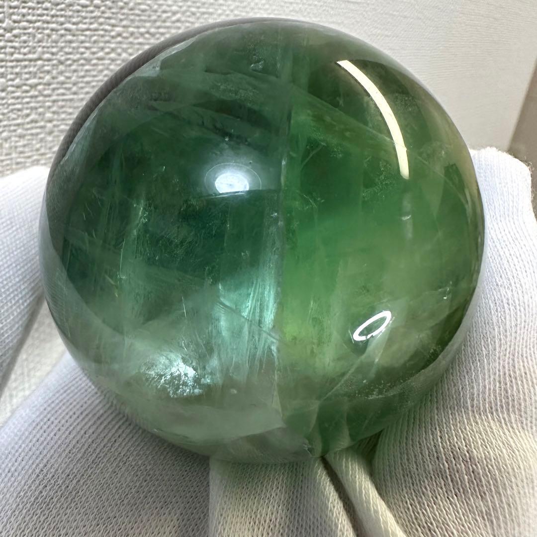 レインボー☆フローライト 丸玉☆ 癒しパワーパワーストーン☆天然石　原石A727