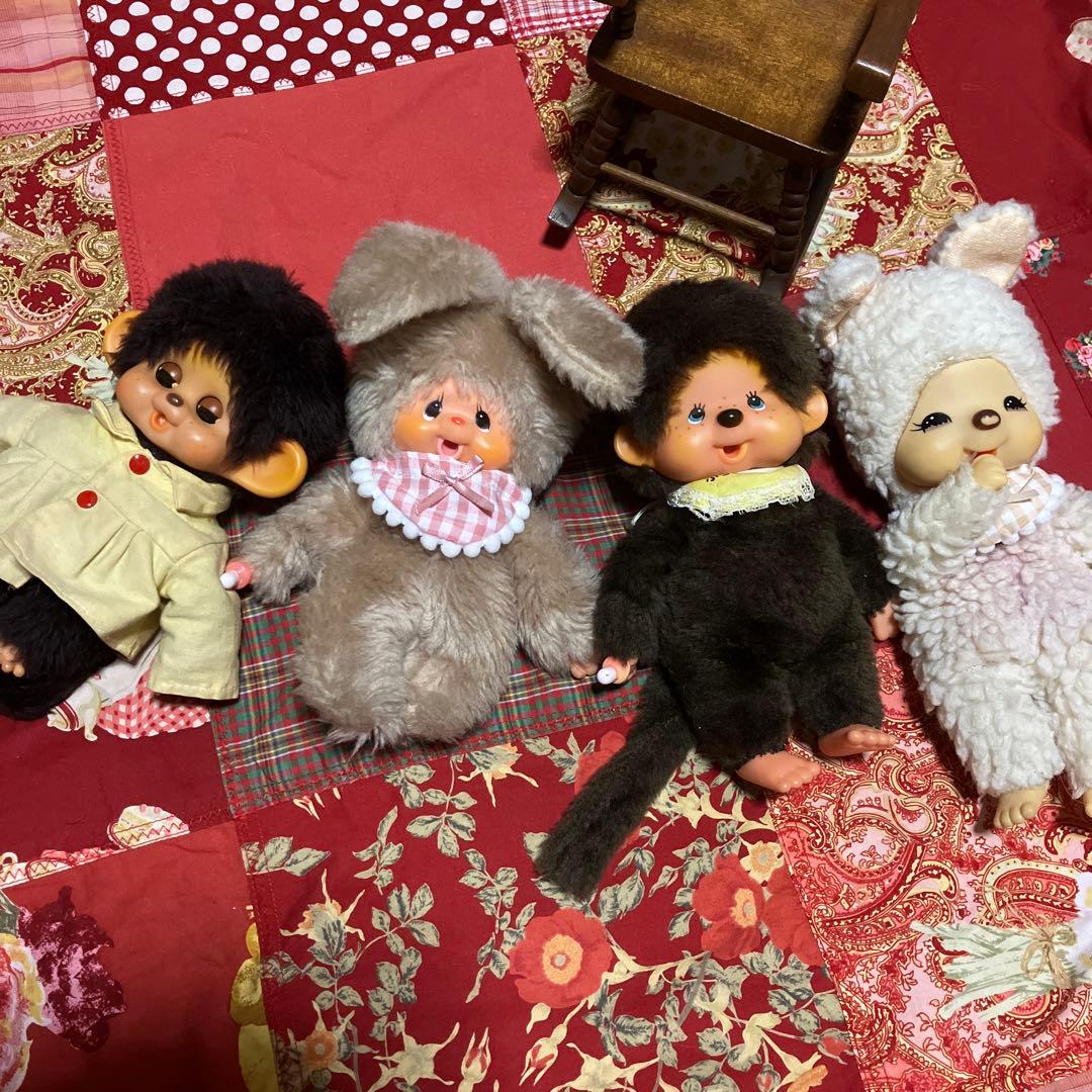 昭和レトロぬいぐるみ　人形　うさぎ　モンチッチ　チムたん当時物クタクタぬいぐるみ