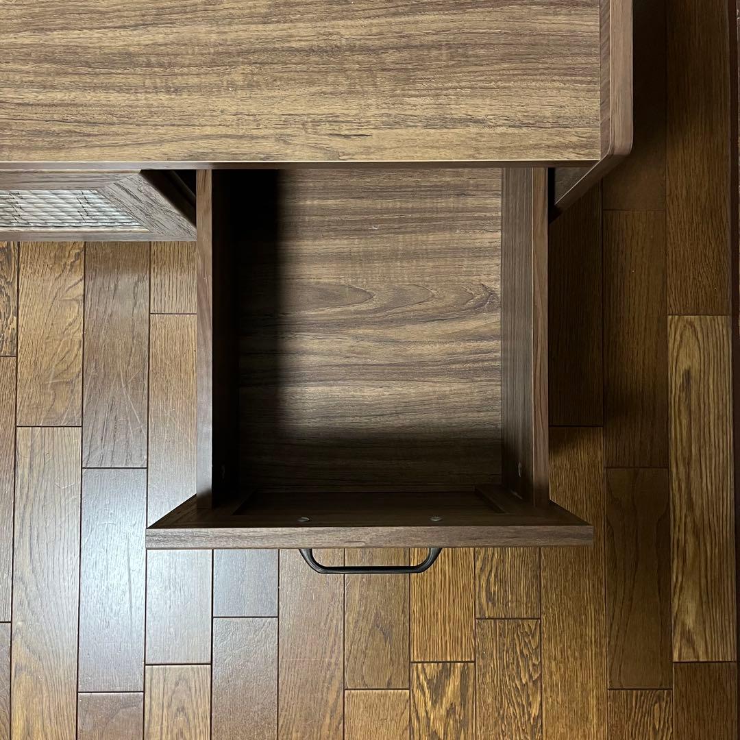 木製テレビ台 ガラス扉・収納付き 幅80 奥行き40 高さ40