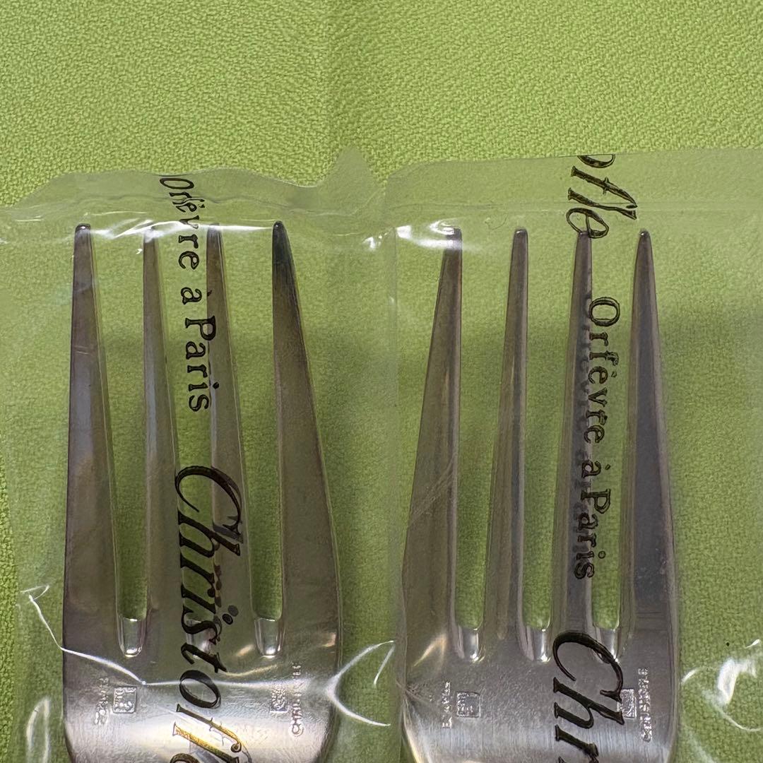 サラダフォーク 2本 christofle クリストフル アリア 未開封