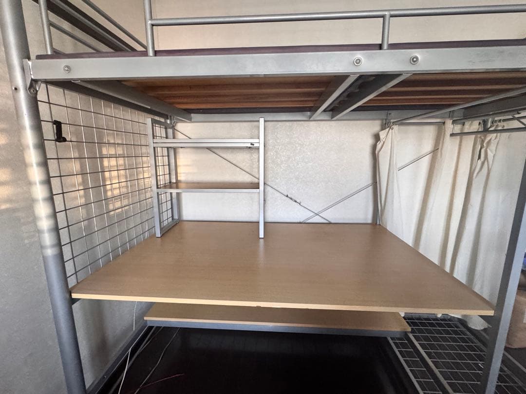 値下げしました。デスク付きロフトベッド シングルサイズ