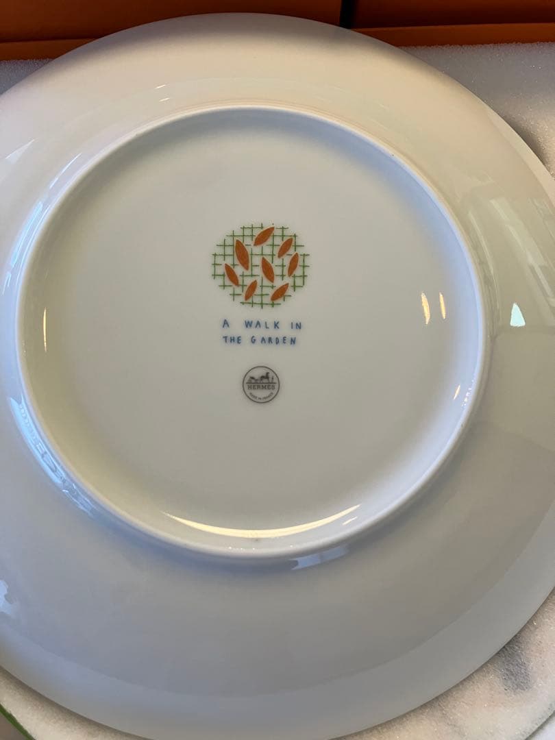 エルメス　A WALK IN THE GARDEN 皿 2枚セット（21センチ）