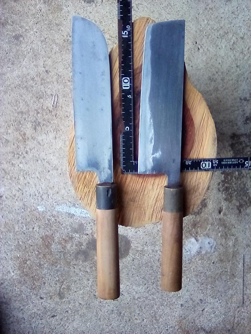 中古包丁　杉本、薄刃、水牛柄　信州屋、菜切り