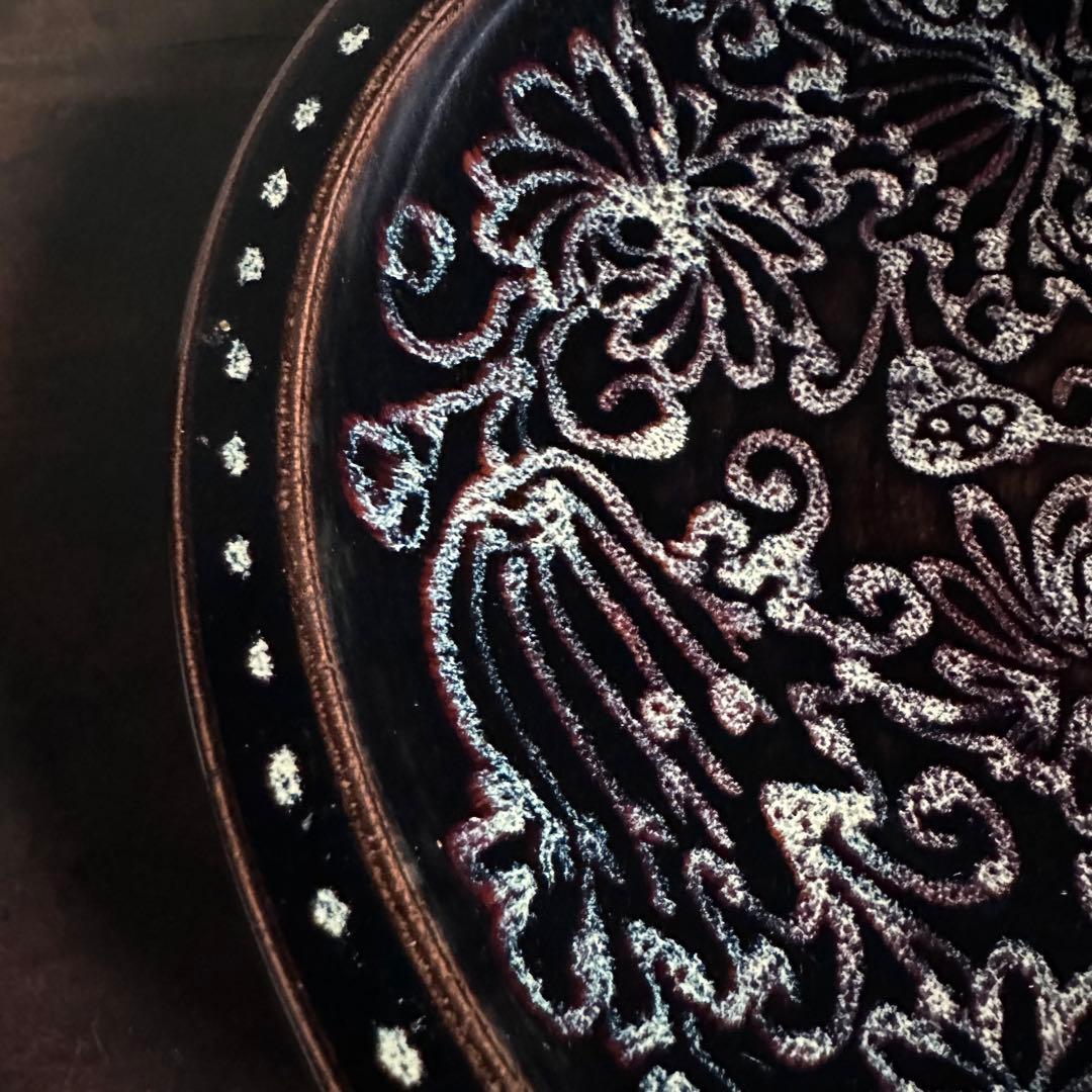 希少 吉州窯 花紋 皿 飾皿 鉢 碗 唐物 古陶器 中国古玩 中国美術 骨董品