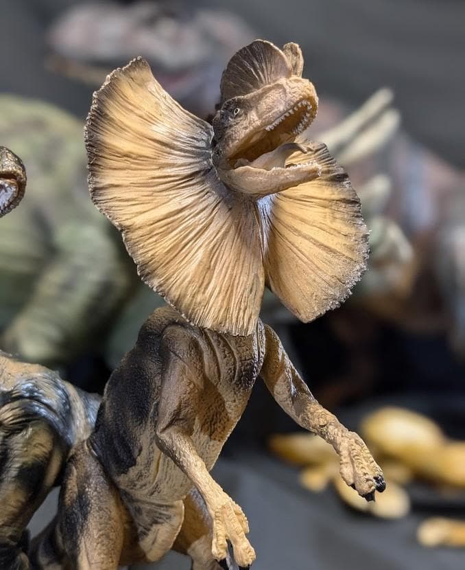 特大ティラノサウルスレックス他ジュラシックパーク（ツクダホビー）ソフビ４体セット