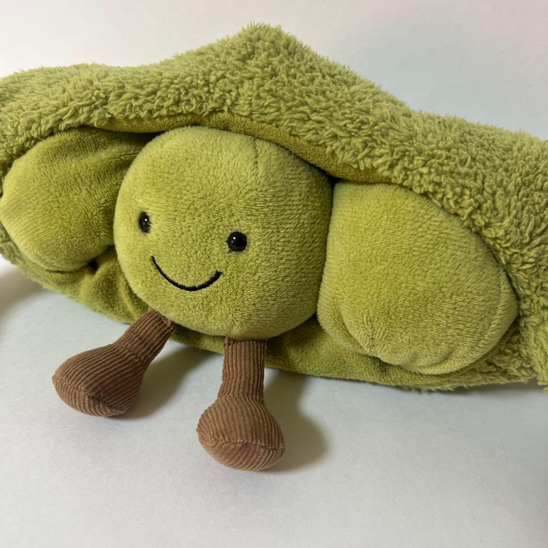 廃盤品 ジェリーキャット Pea in a Pod えんどう豆のさや ぬいぐるみ