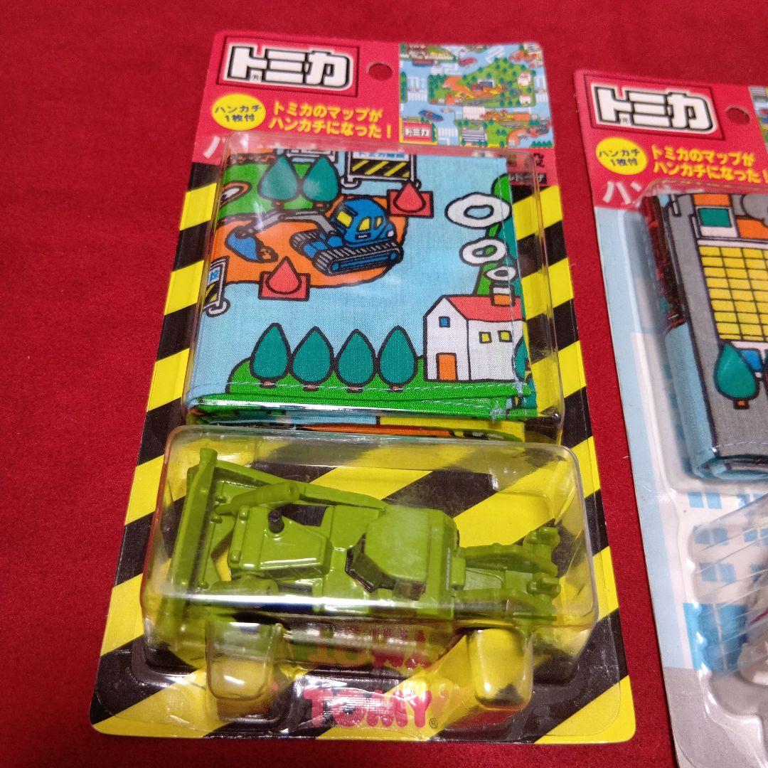 希少 TOMY赤ロゴ トミカ ハンカチ マップセット 4台 未開封保管品