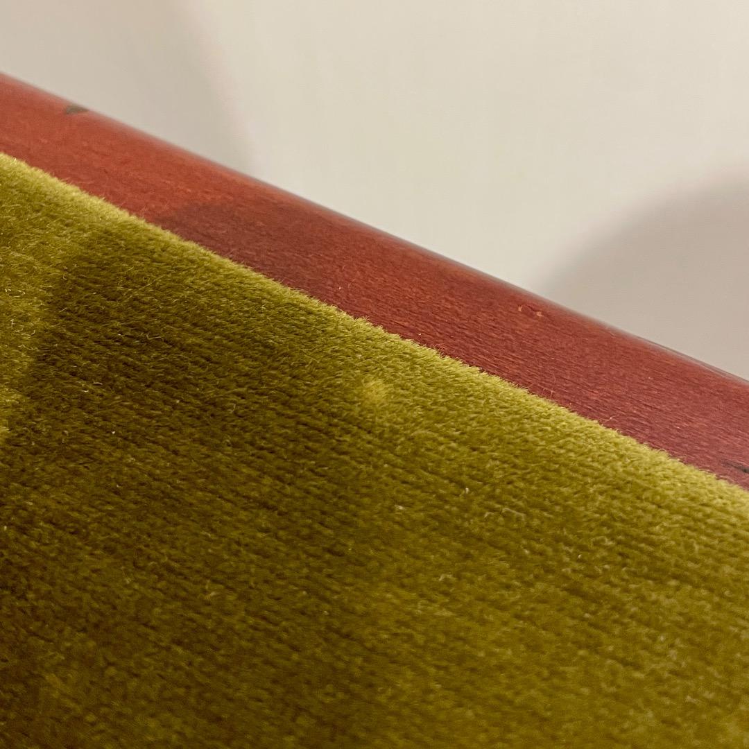 【手渡し限定】ディスカチャーチ？ ピアノ椅子 高低自在椅子 緑 茶 イタリア製